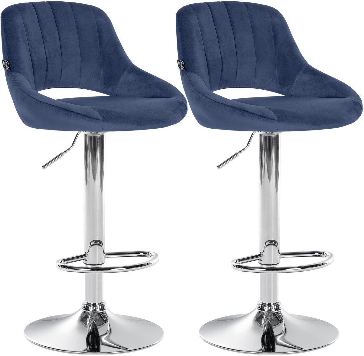 2er Set Barhocker Milet Samt