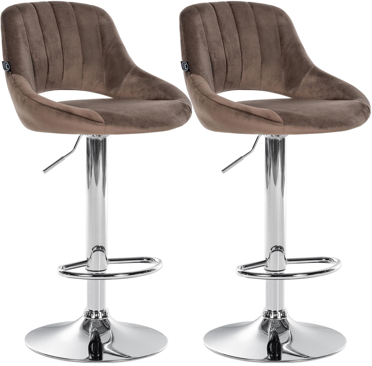 2er Set Barhocker Milet Samt