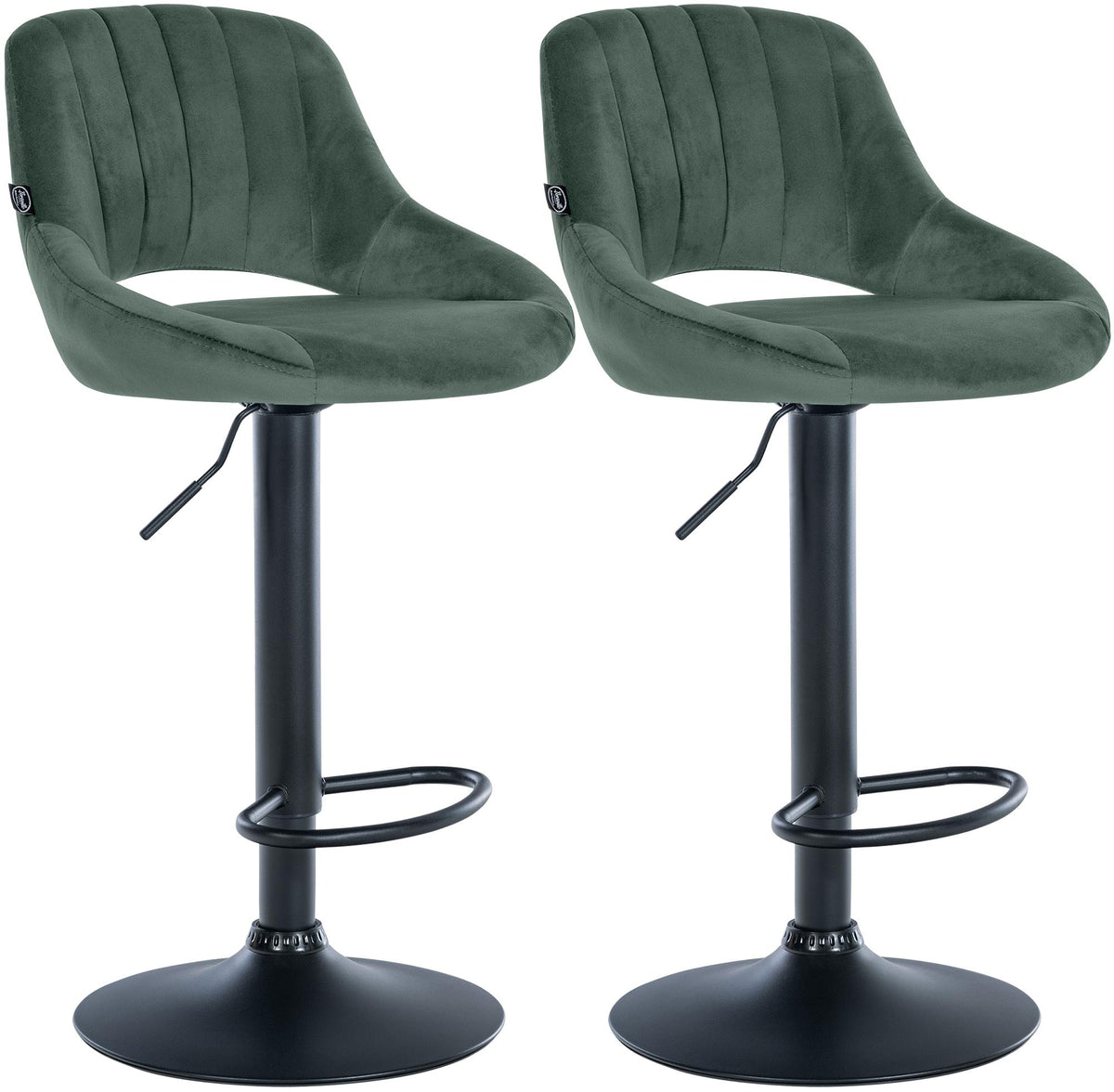 2er Set Barhocker Milet Samt