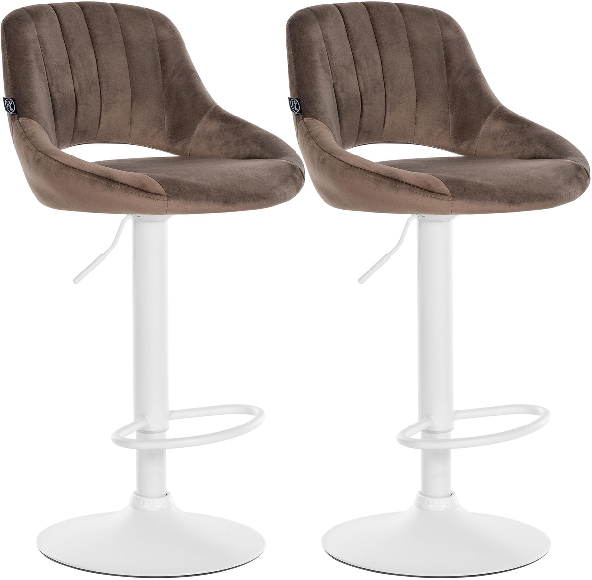 2er Set Barhocker Milet Samt