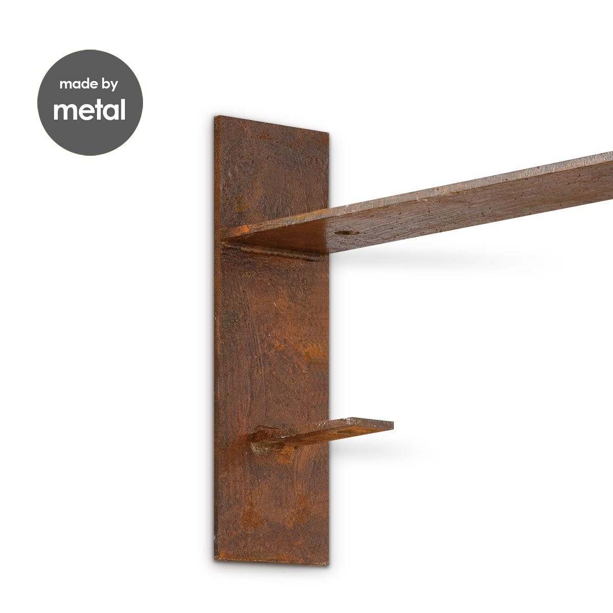 Wandhaken Winkel Rusty | 31/5/15cm | Rost | Metall