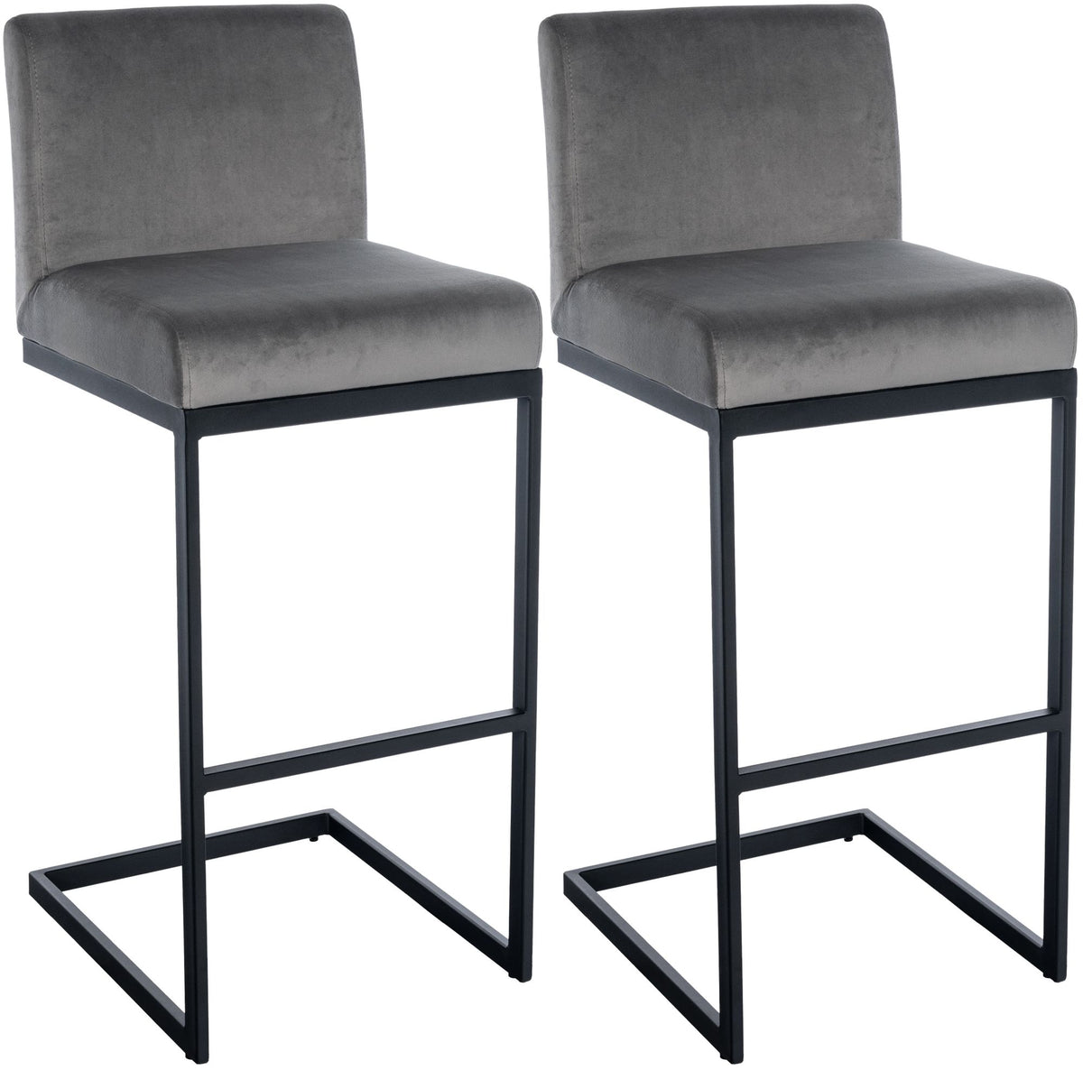 2er Set Barhocker Hopewell Samt