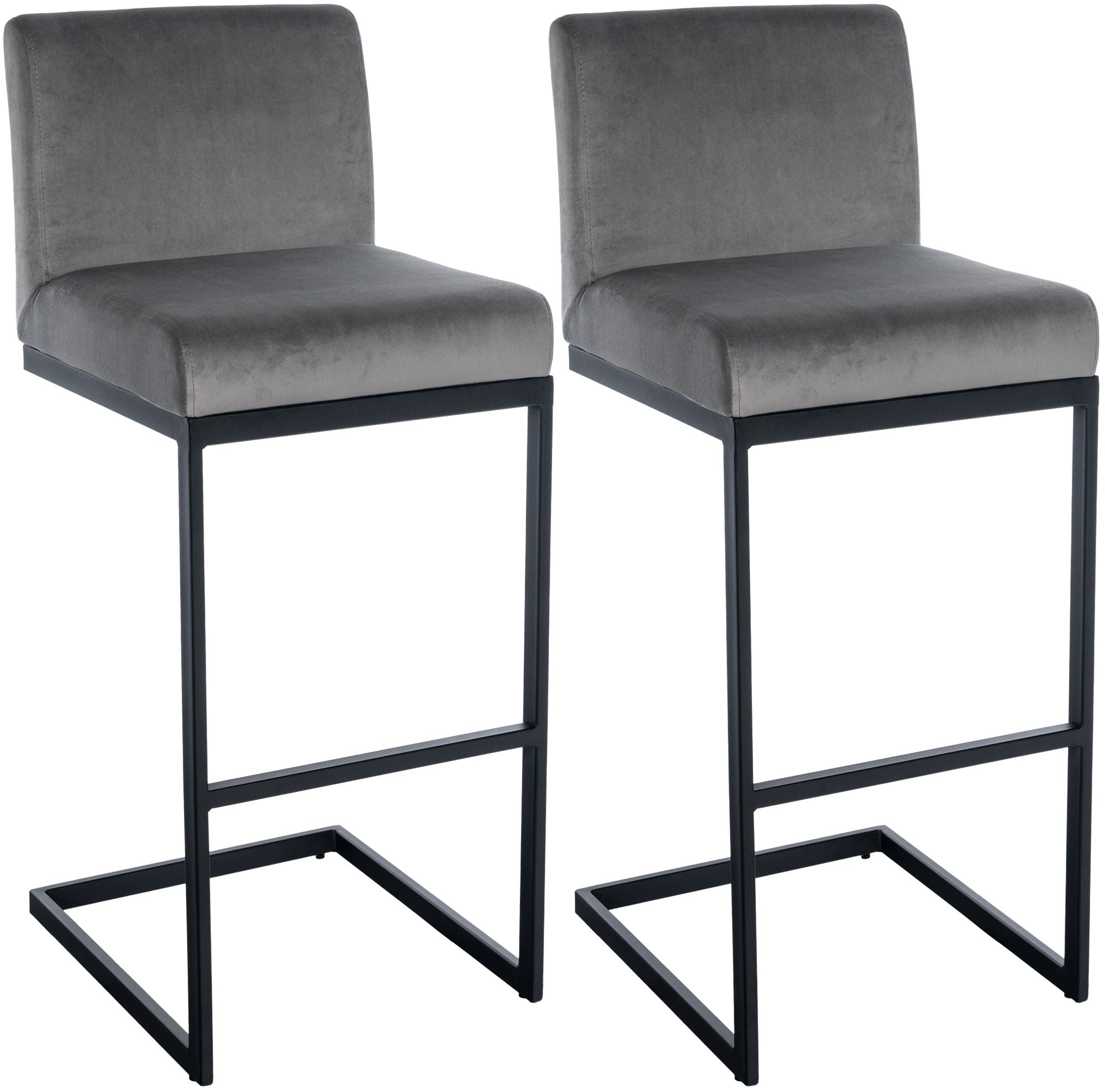 2er Set Barhocker Hopewell Samt