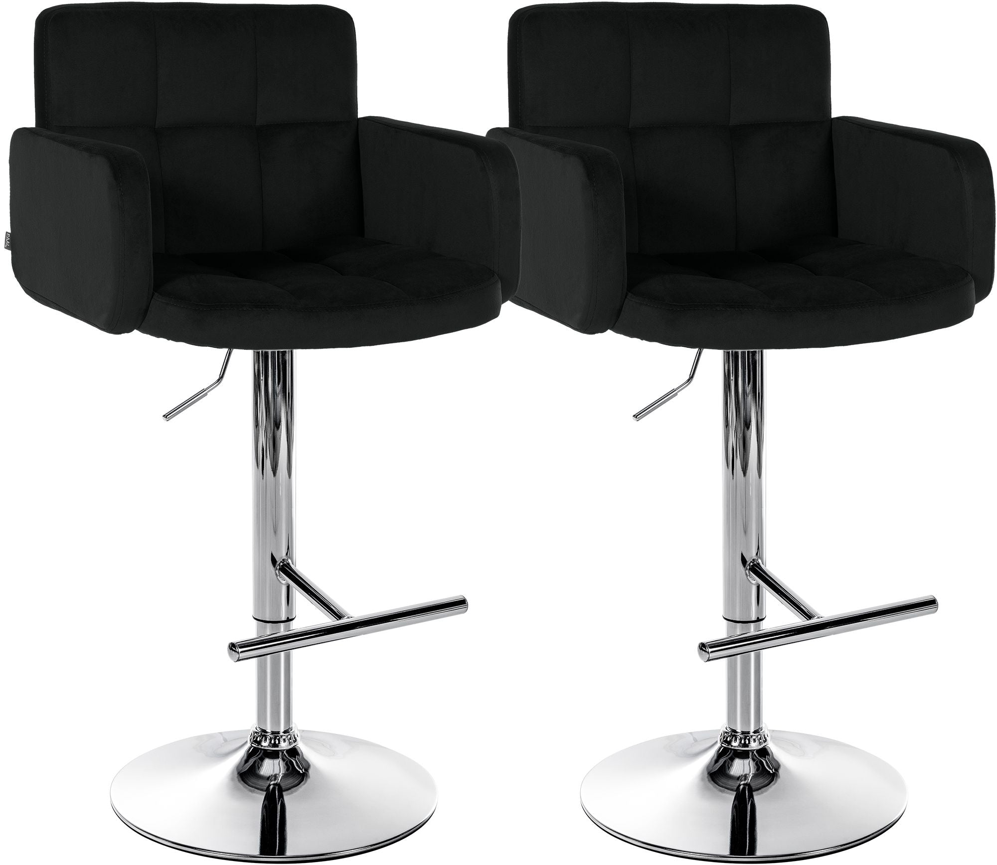 2er Set Barhocker Los Angeles Samt