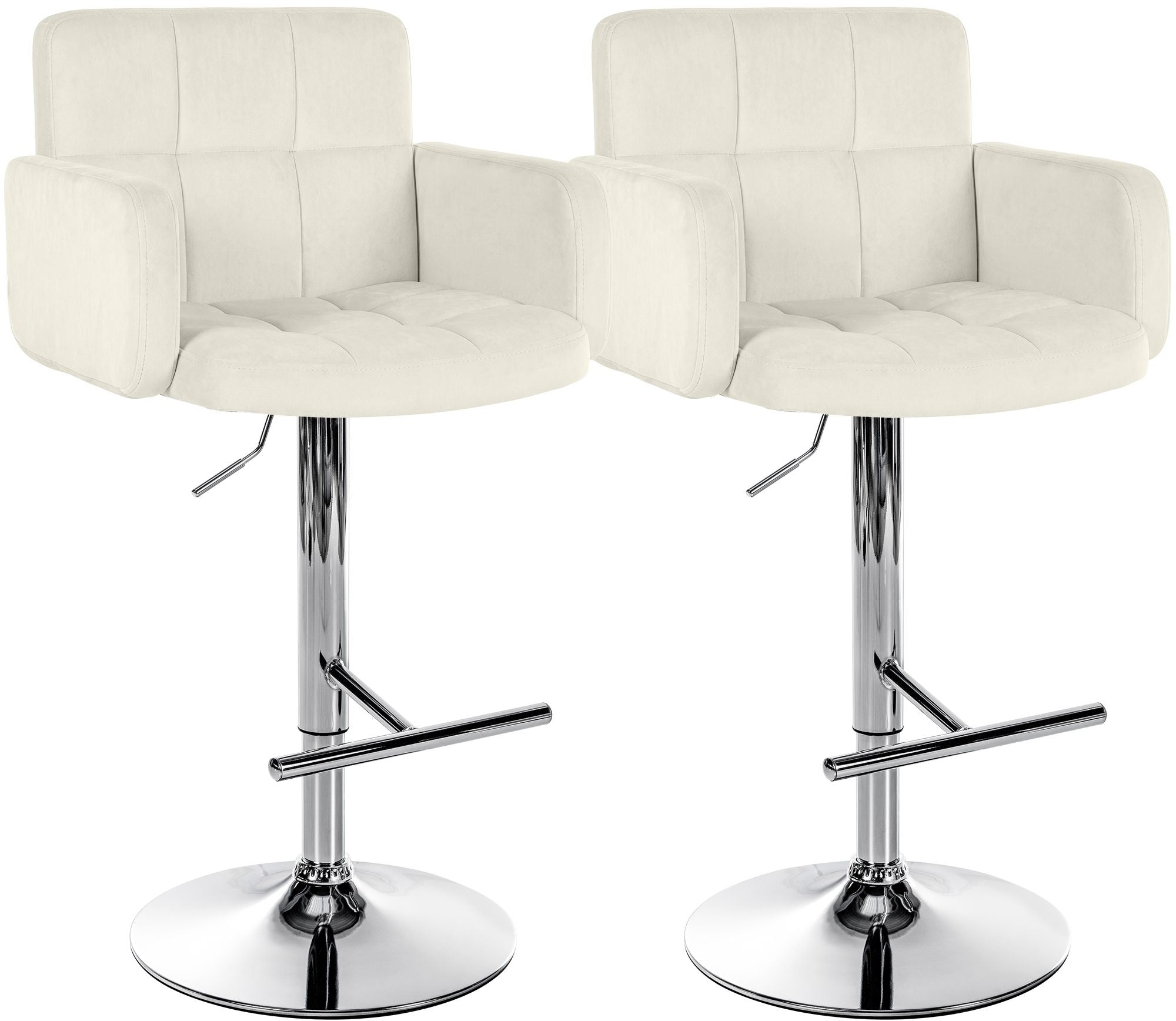 2er Set Barhocker Los Angeles Samt