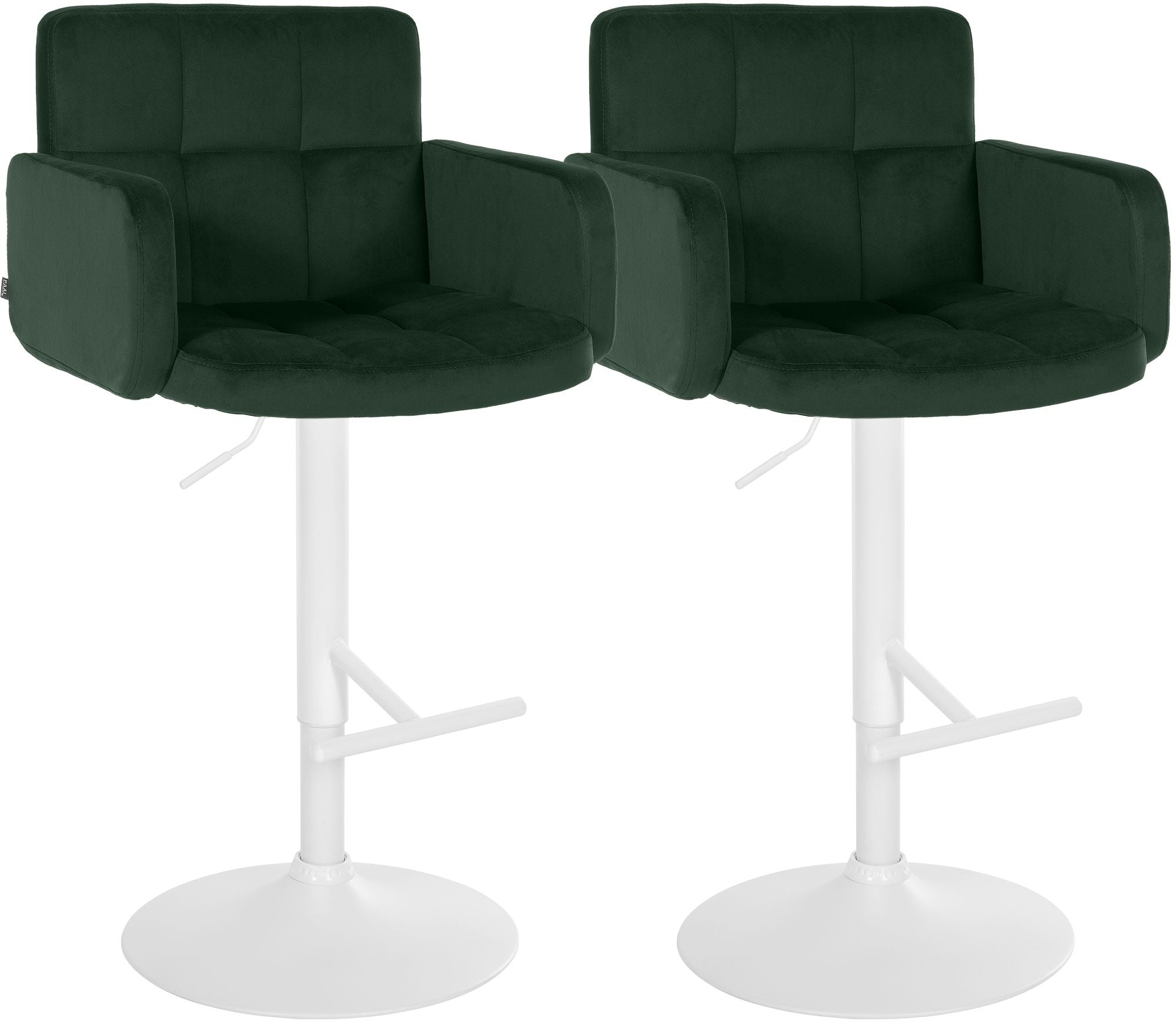 2er Set Barhocker Los Angeles Samt