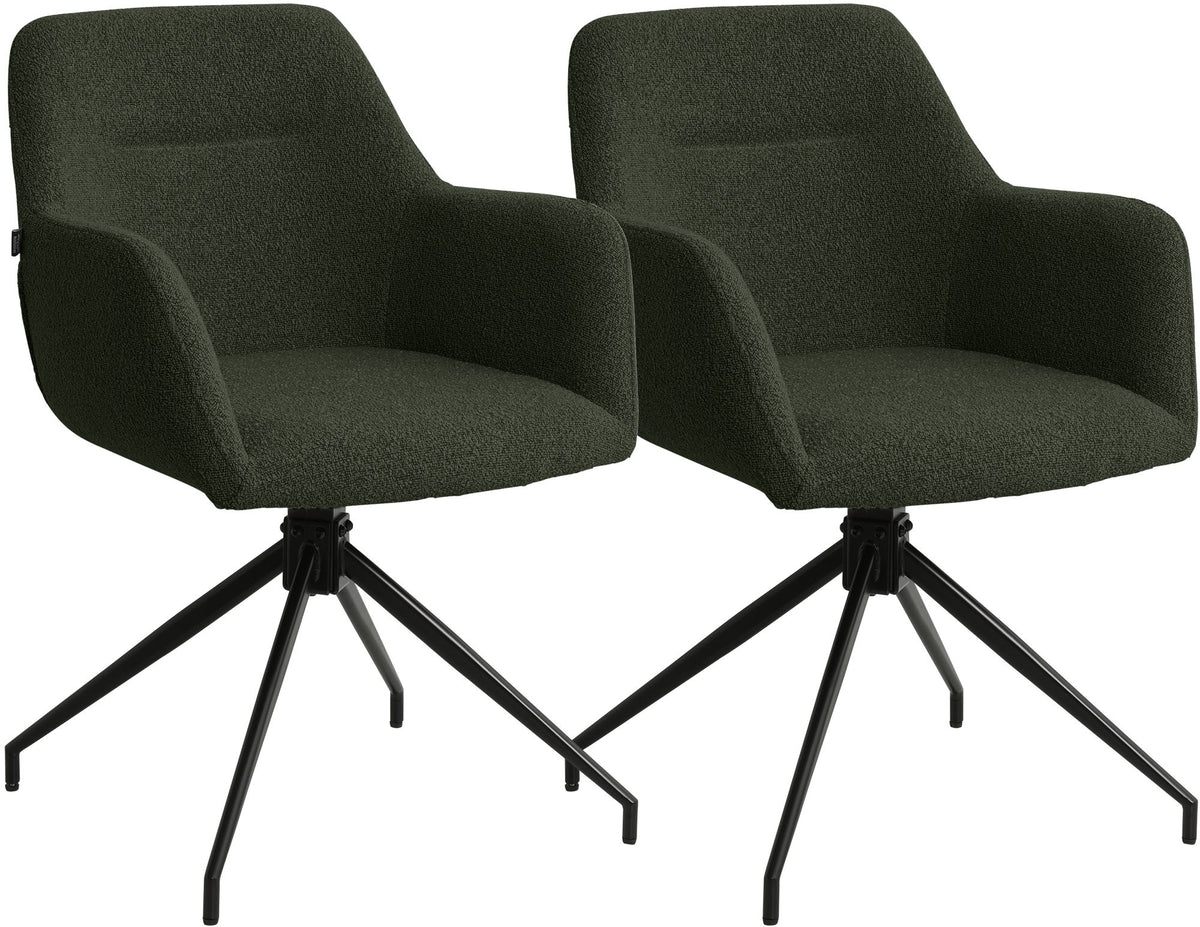 2er Set Esszimmerstühle Merlinda Teddystoff