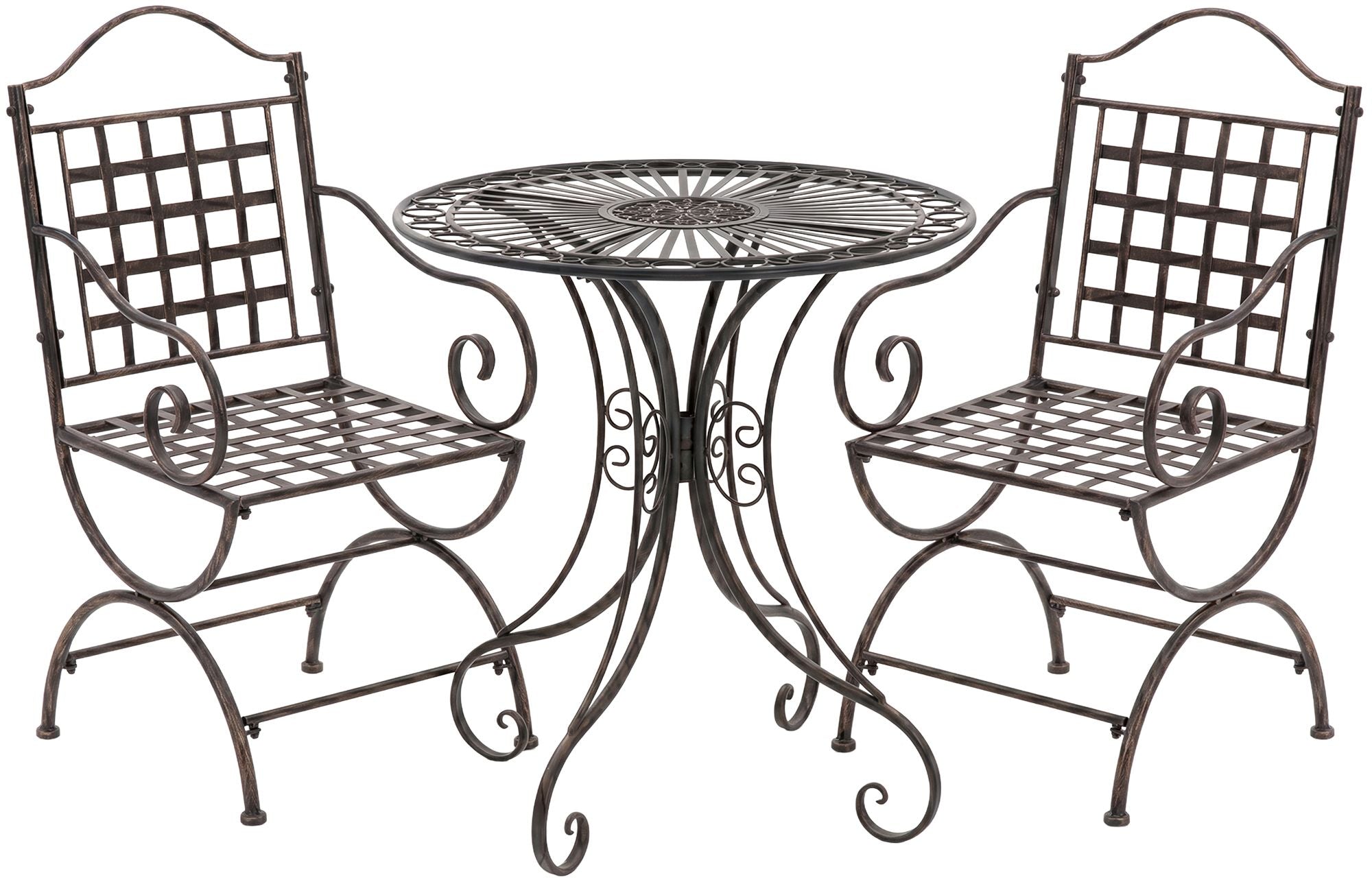 Gartenmöbel-Set Viro mit 2 Stühlen