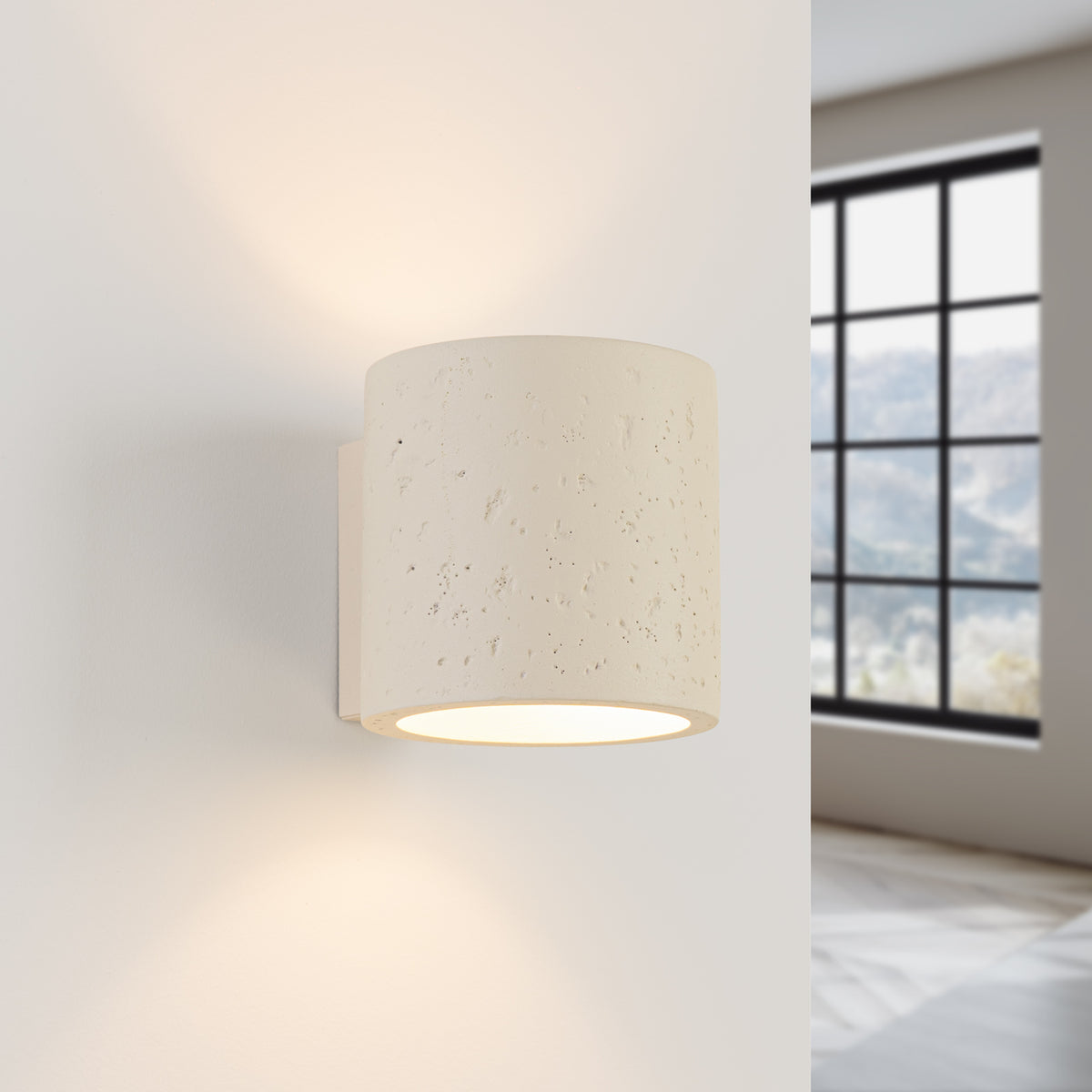 Wandleuchte ORBIS beton beige