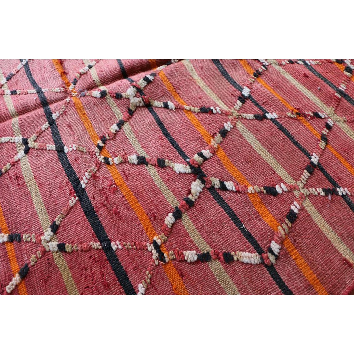 Marokkaner Berber Kilim Teppich reines Woll 126 x 208 cm - Sonderangebot Teppich