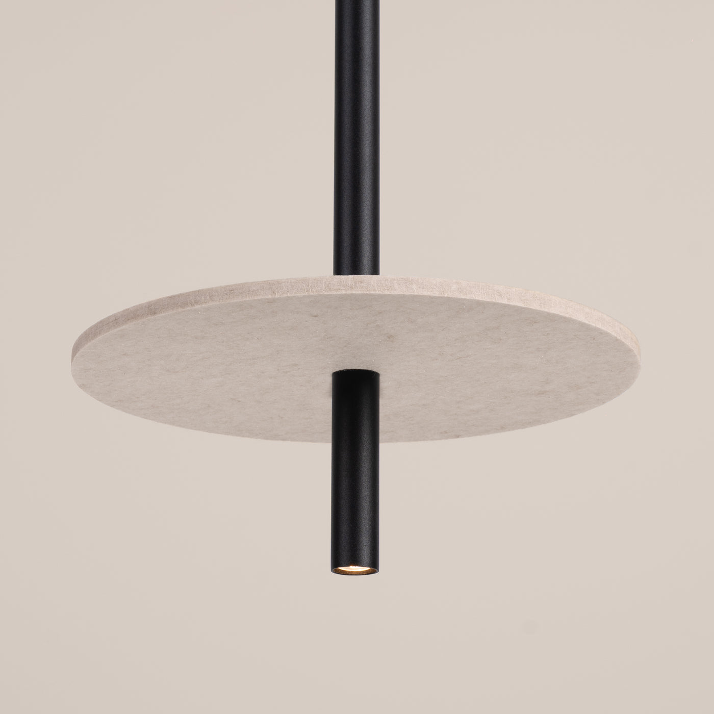 Pendelleuchte FELTRO 1 schwarz/beige