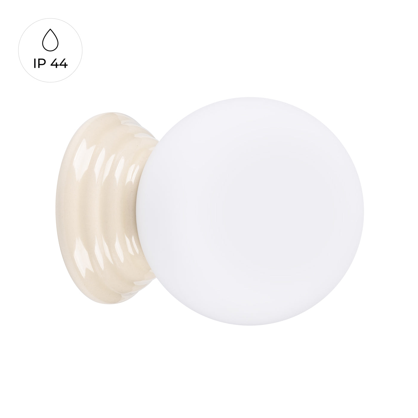 Wandleuchte ZORI beige IP44