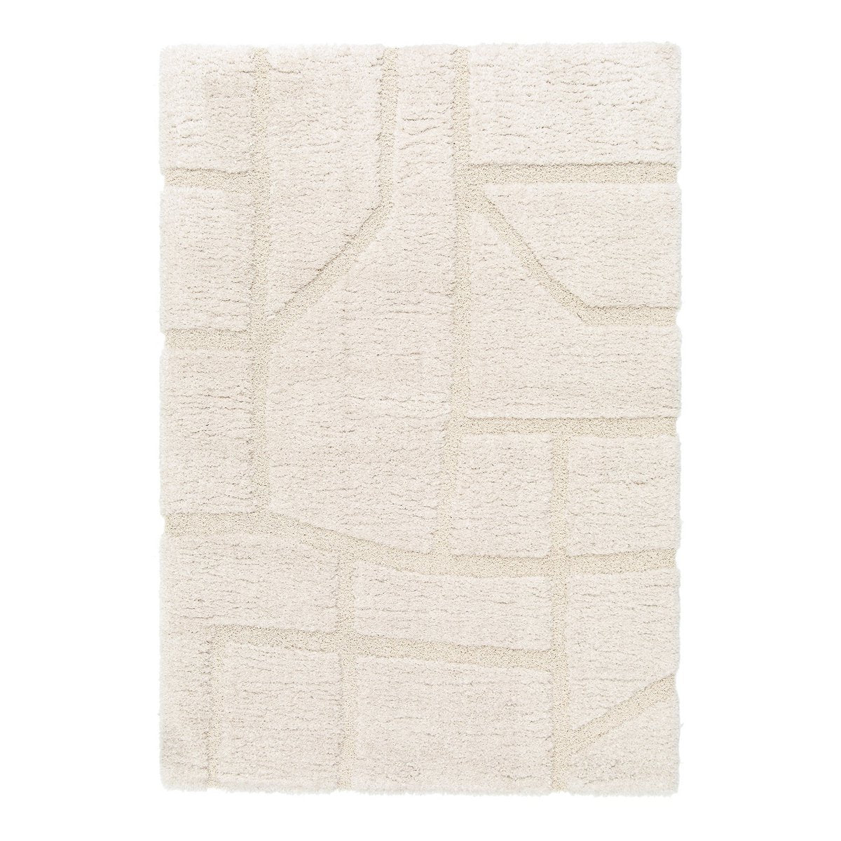 Weicher Teppich mit skulpturaler Erleichterung im recycelten Polyesterflüstern