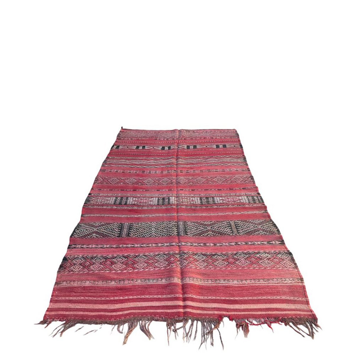 Marokkaner Berber Kilim reiner Wolle 150 x 282 cm Teppich