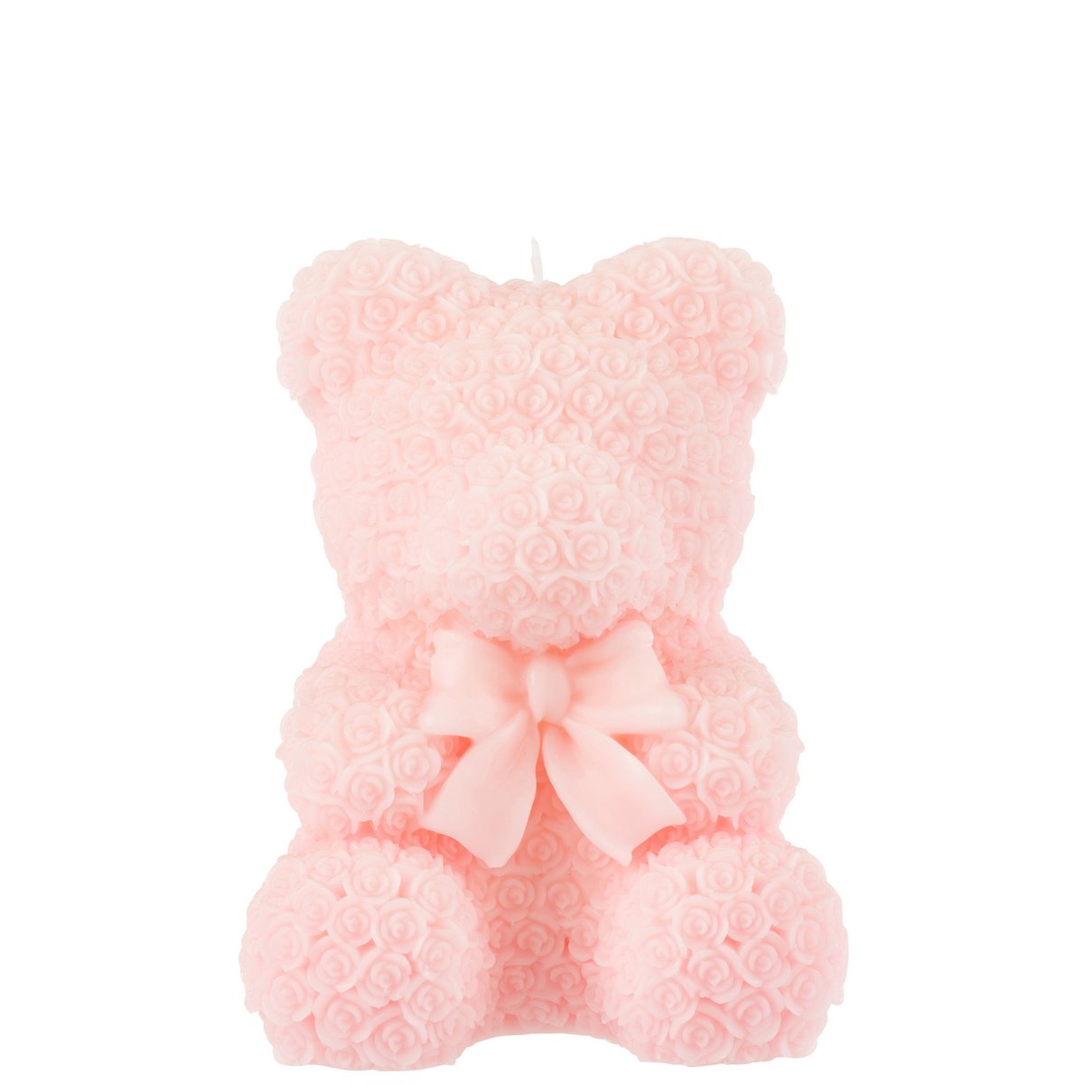 J-Line Kerze Teddybär - rosa - L - 25U