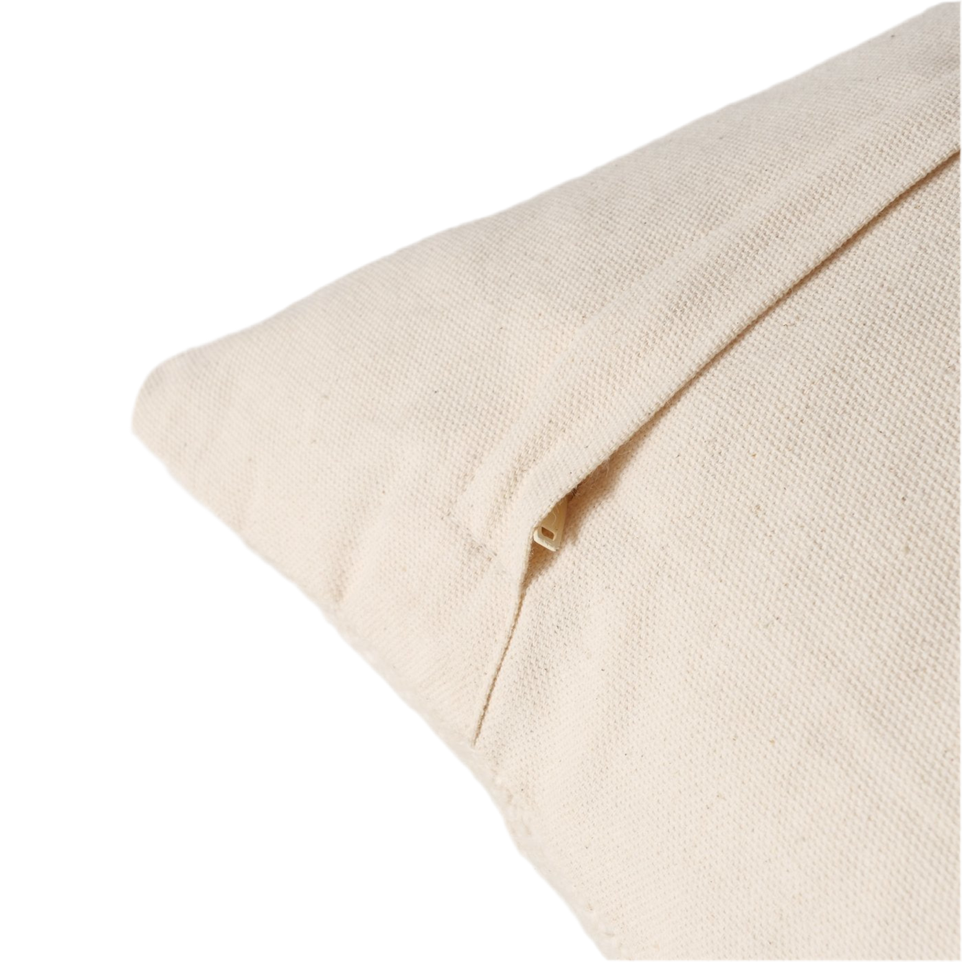 Sofakissen FloraBella – Handgewebtes Blumen-Kissen in Beige und Cremeweiß