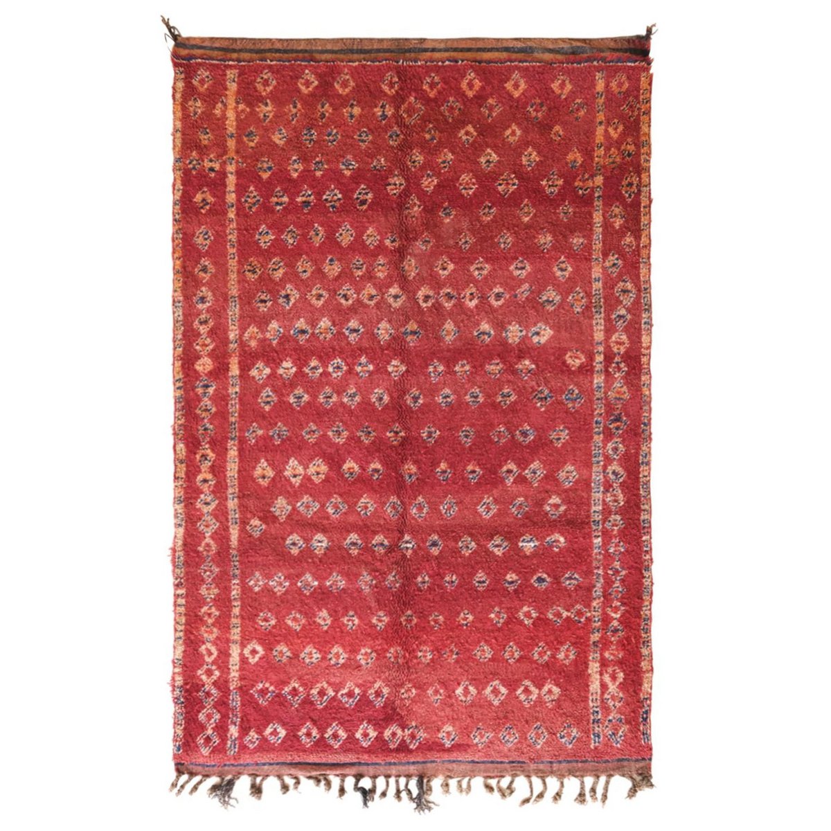 Berber Wolle Teppich gewebt Vintage Hand 169 x 258 cm