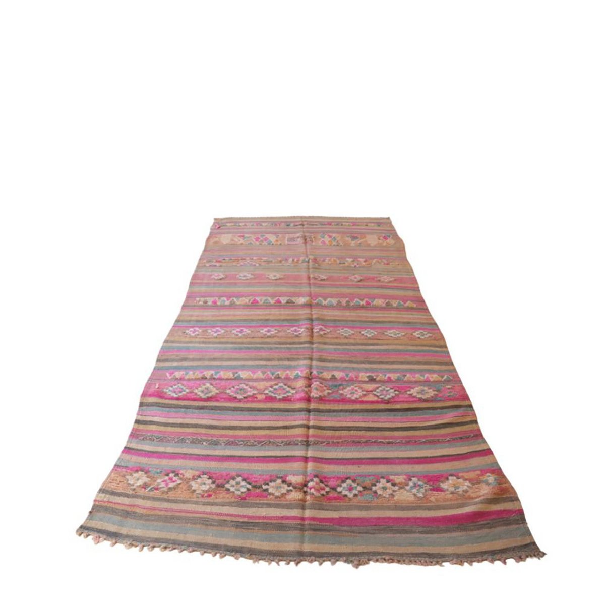 Marokkaner Berber Kilim reine Wolle 155 x 363 cm Teppich
