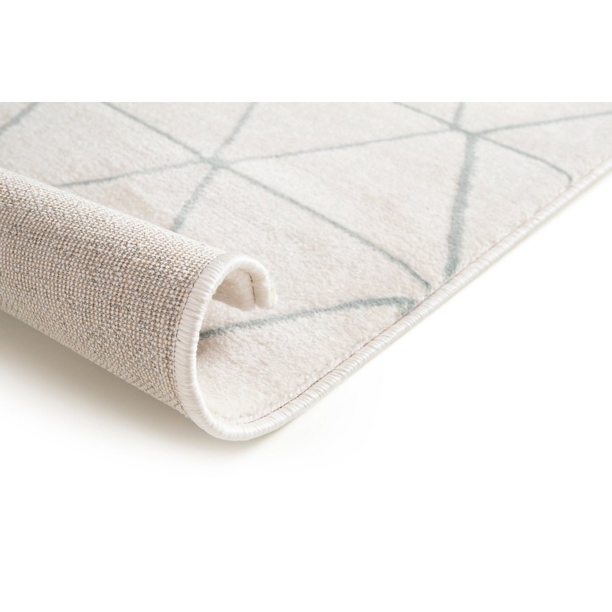 Geometrischer Teppich mit Ras in Samt -Isozele -Polypropylen