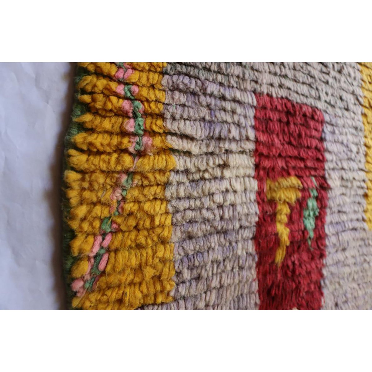 Marokkaner Berberkorridor Teppich reines Wolle 67 x 356 cm