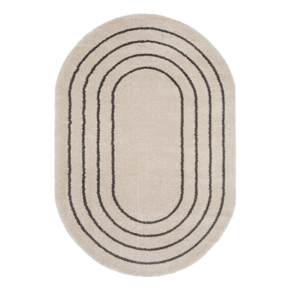 Recycelter Polyester -Ovalteppich Calypso