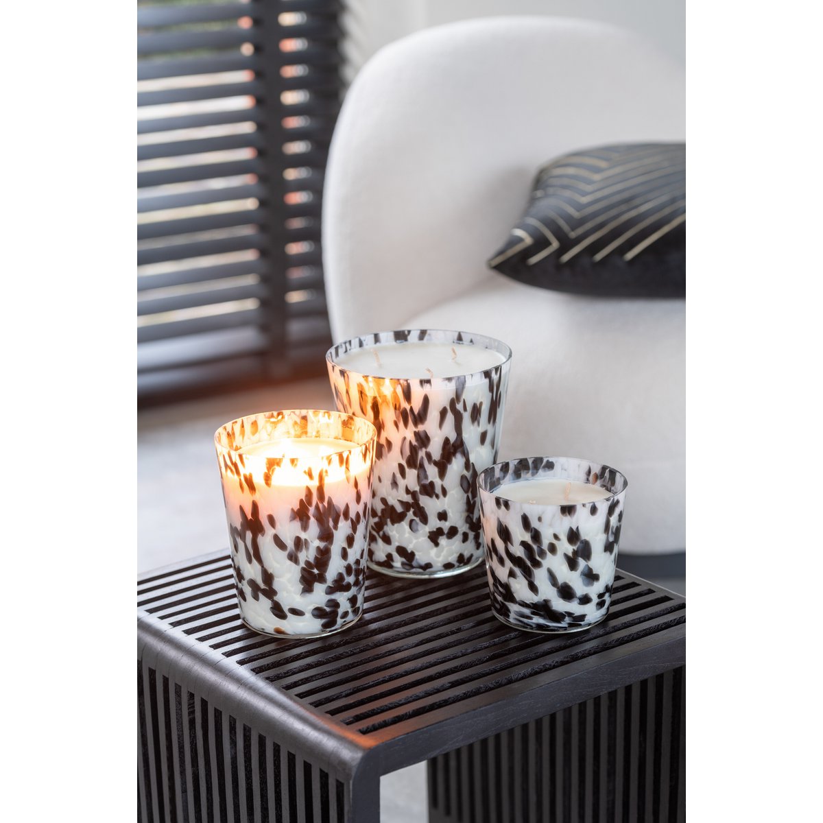 Lounge Chair Schneepappelholz/Schaumstoff Weiß/Schwarz