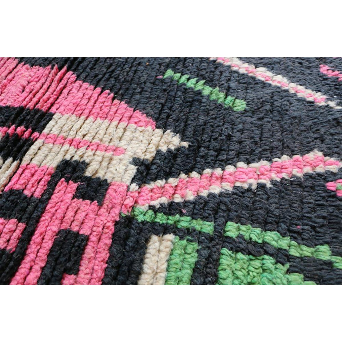 Berber Wolle reiner Spurteppich 74 x 344 cm