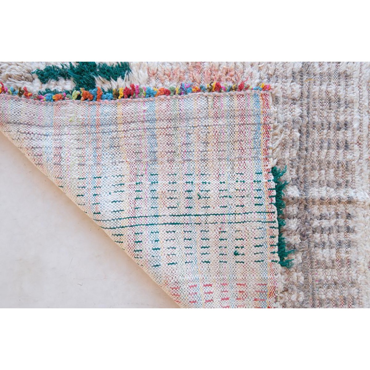 Marokkaans Berber tapijt van zuivere wol 87 x 176 cm