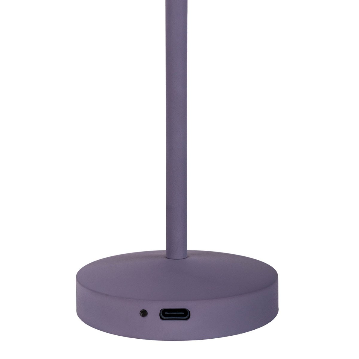 2-er Set LED-Akku-Tischleuchte "Gomba" für Außen und Innen, aus Metall und Kunststoff in Brombeere , 18,5 cm hoch