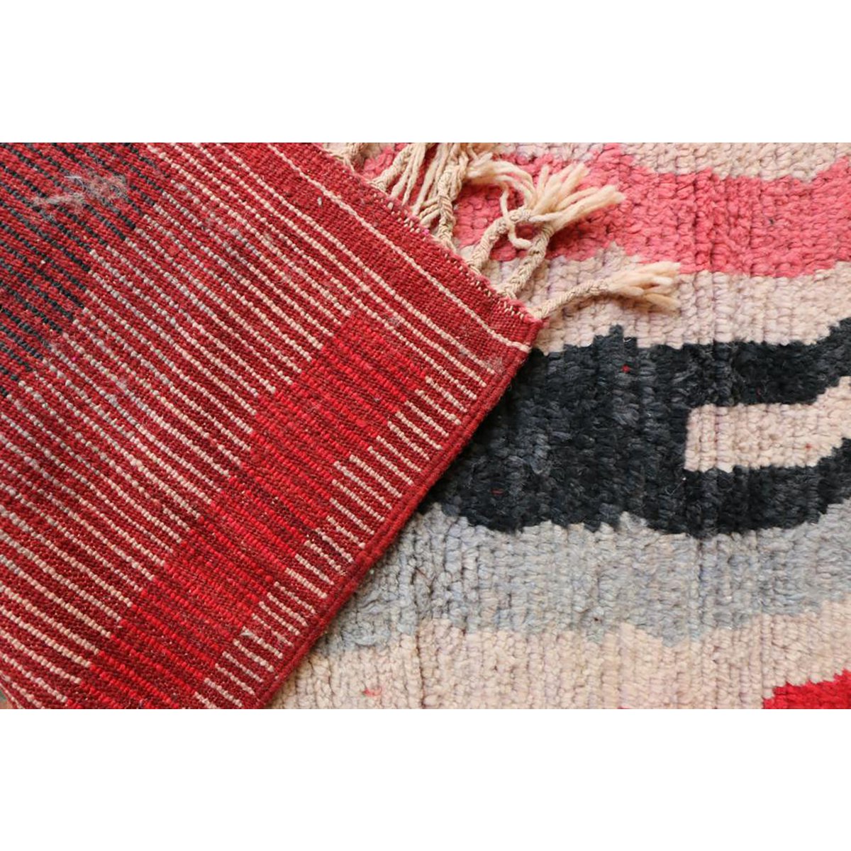 Marokkaner Berberkorridor Teppich reines Woll 71 x 353 cm