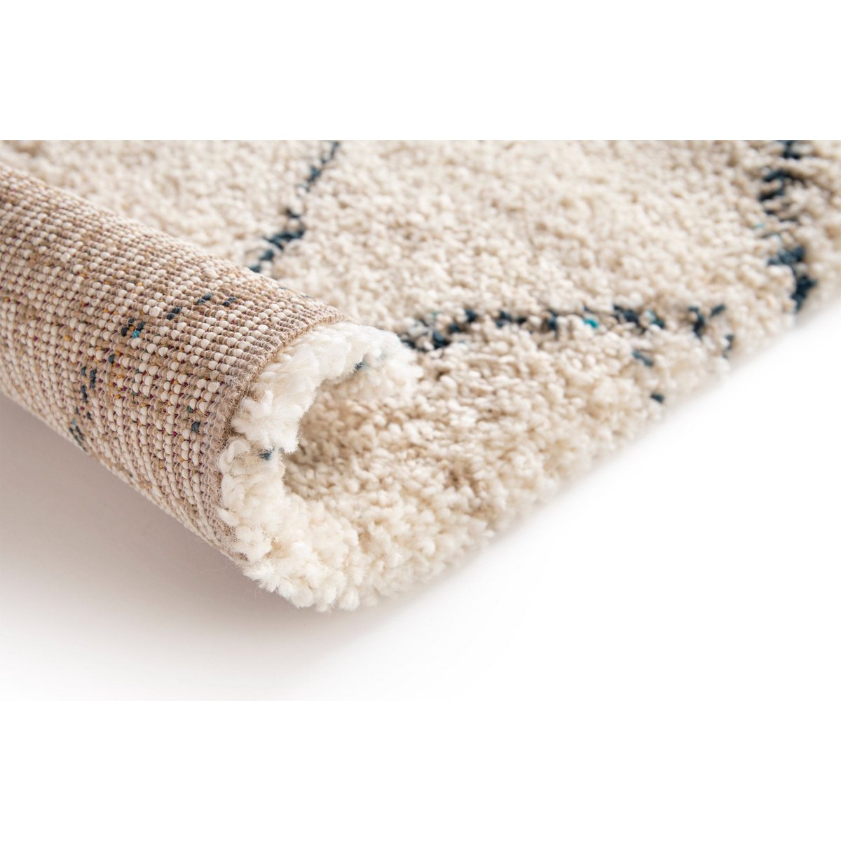 Weiche und voluminöse ethnische zottelige Teppiche Diamant