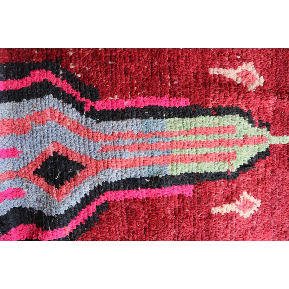 Marokkaner Berberkorridor Teppich reines Woll 75 x 402 cm