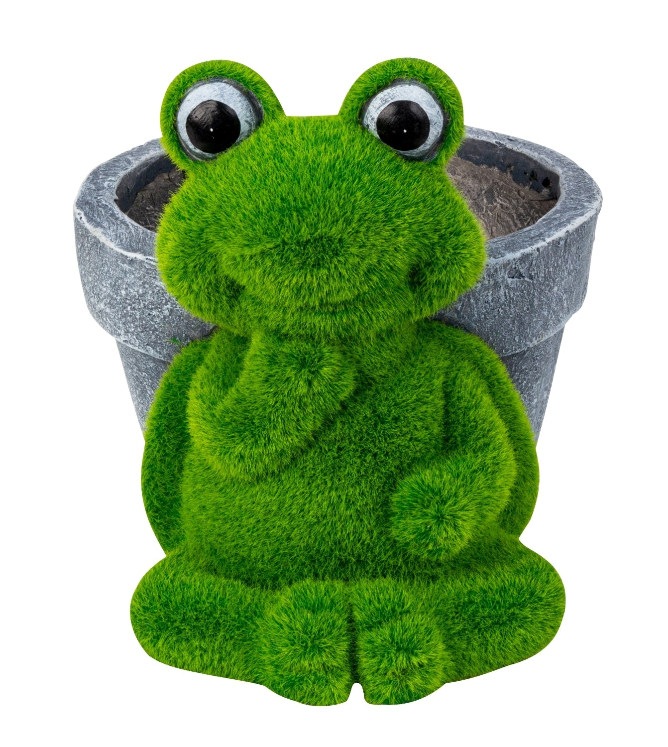 Froschfigur Florano Pflanztopf Deko grün 27 cm