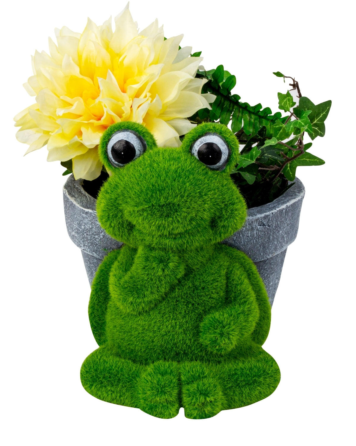 Froschfigur Florano Pflanztopf Deko grün 27 cm