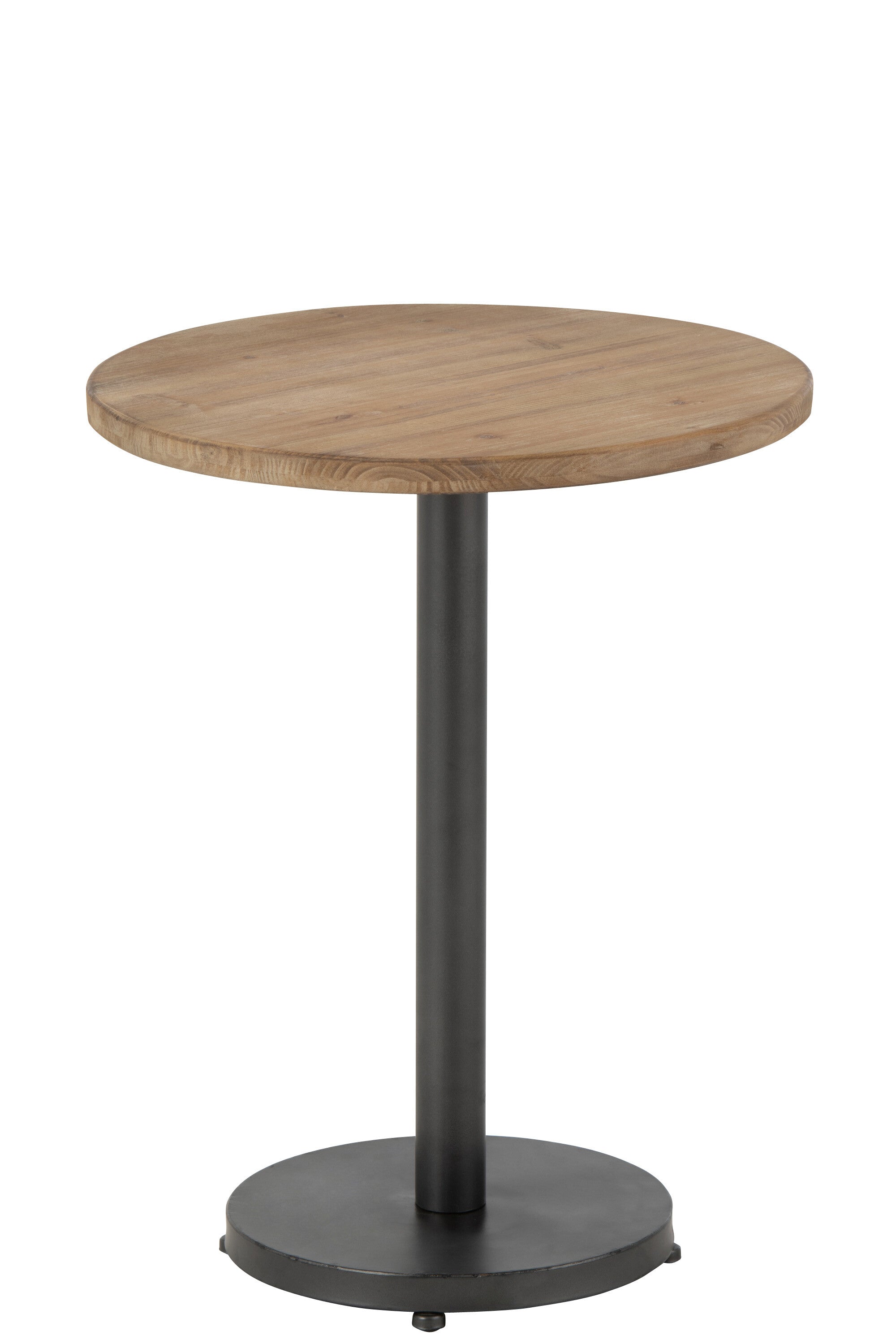 Beistelltisch Bar Round – Metall/Holz – Braun