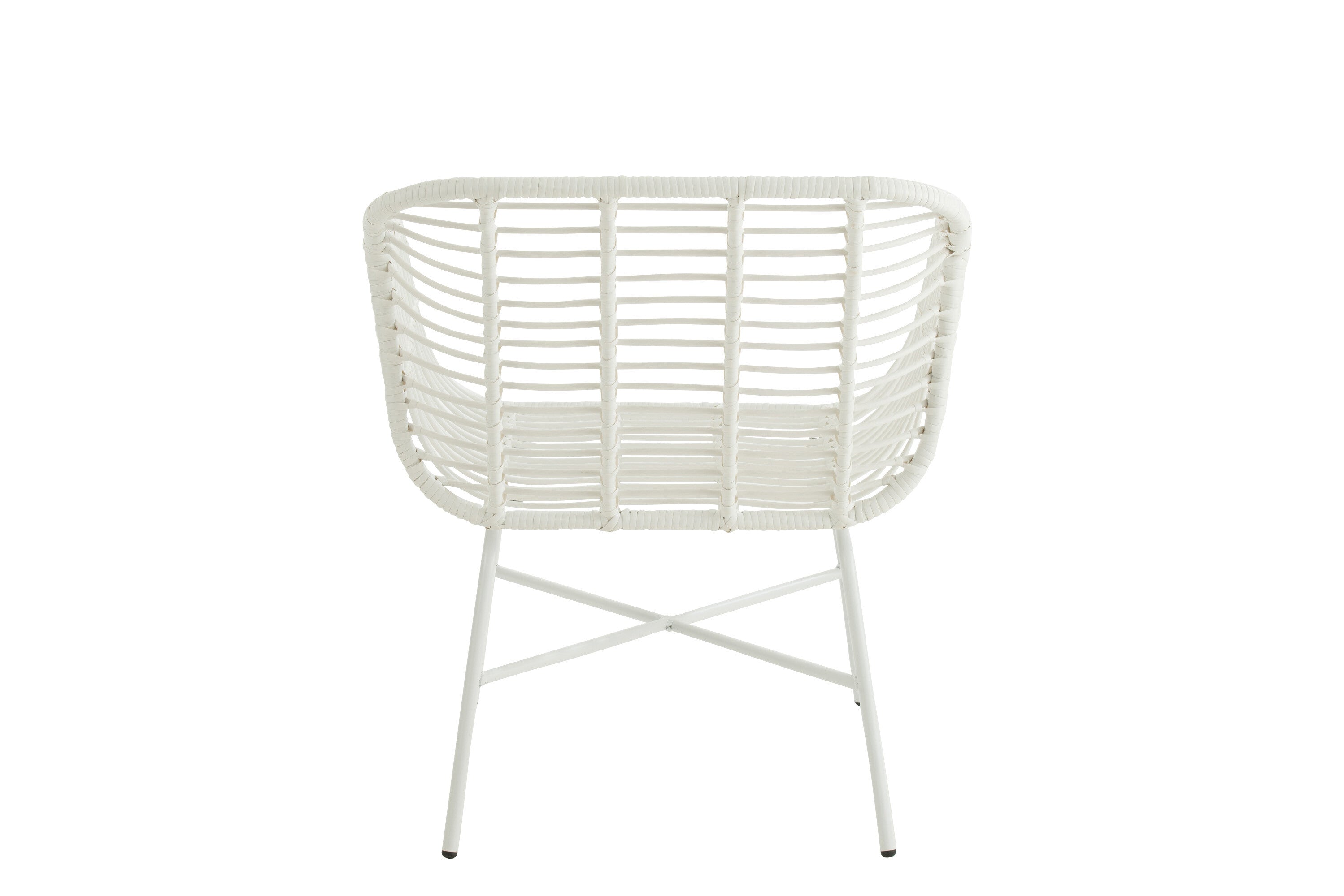 2er Set Outdoor Chair 'Ellen' in Weiß Doppelter Komfort und Eleganz für Ihren Außenbereich