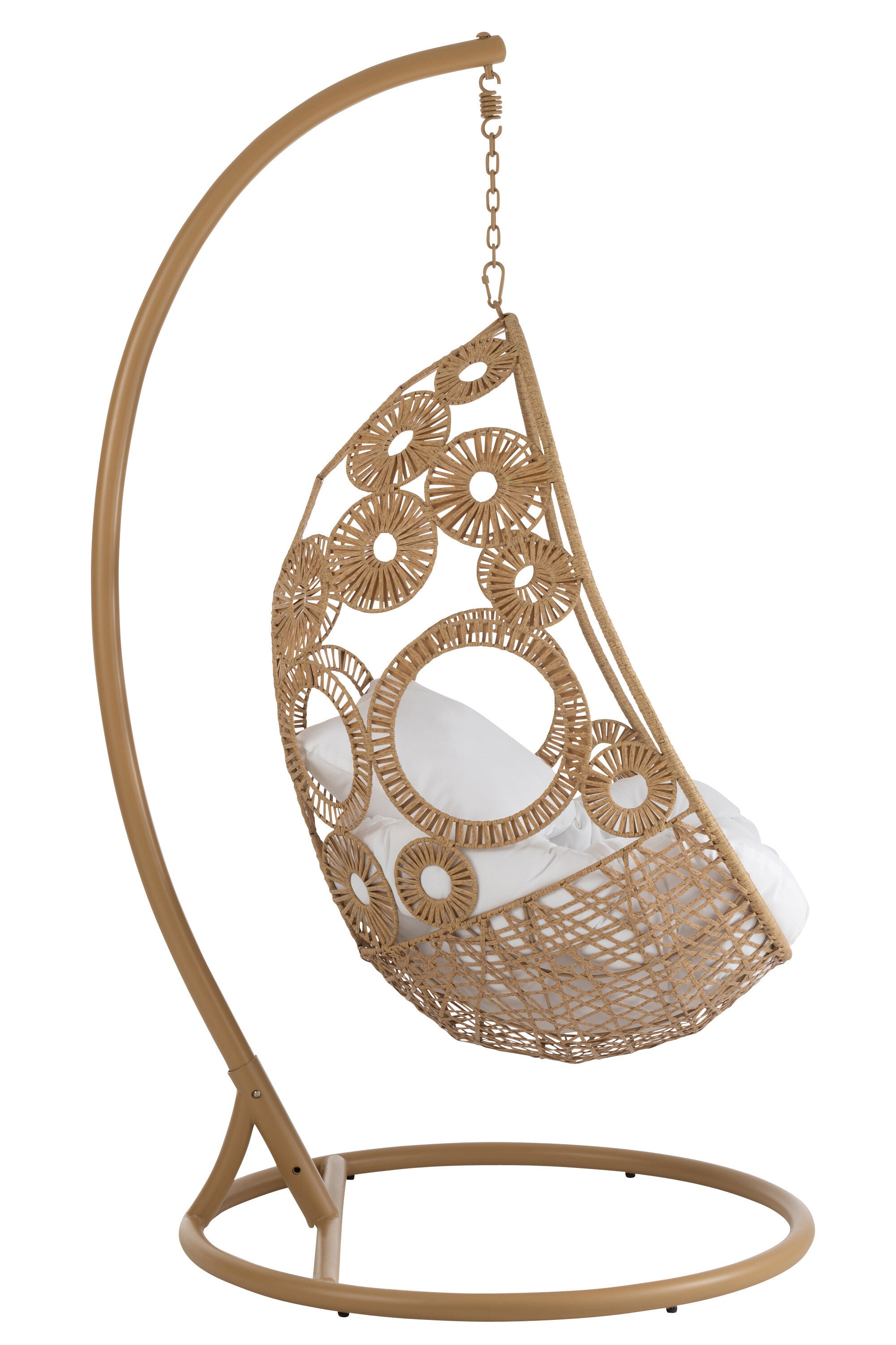 Hängestuhl 'Bula' aus Metall & Rattan Für Innen & Außen - Komfort und Eleganz