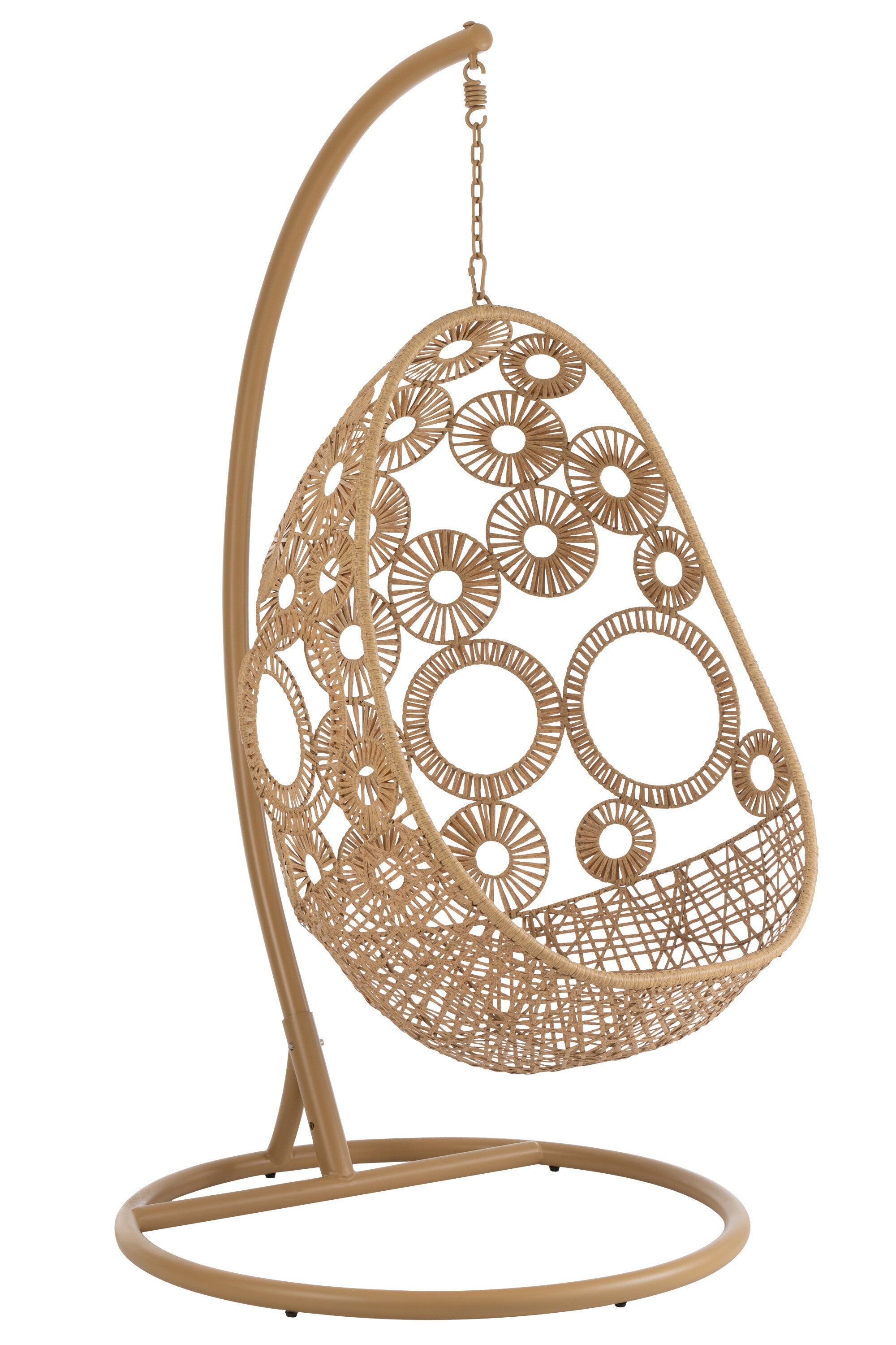 Hängestuhl 'Bula' aus Metall & Rattan Für Innen & Außen - Komfort und Eleganz