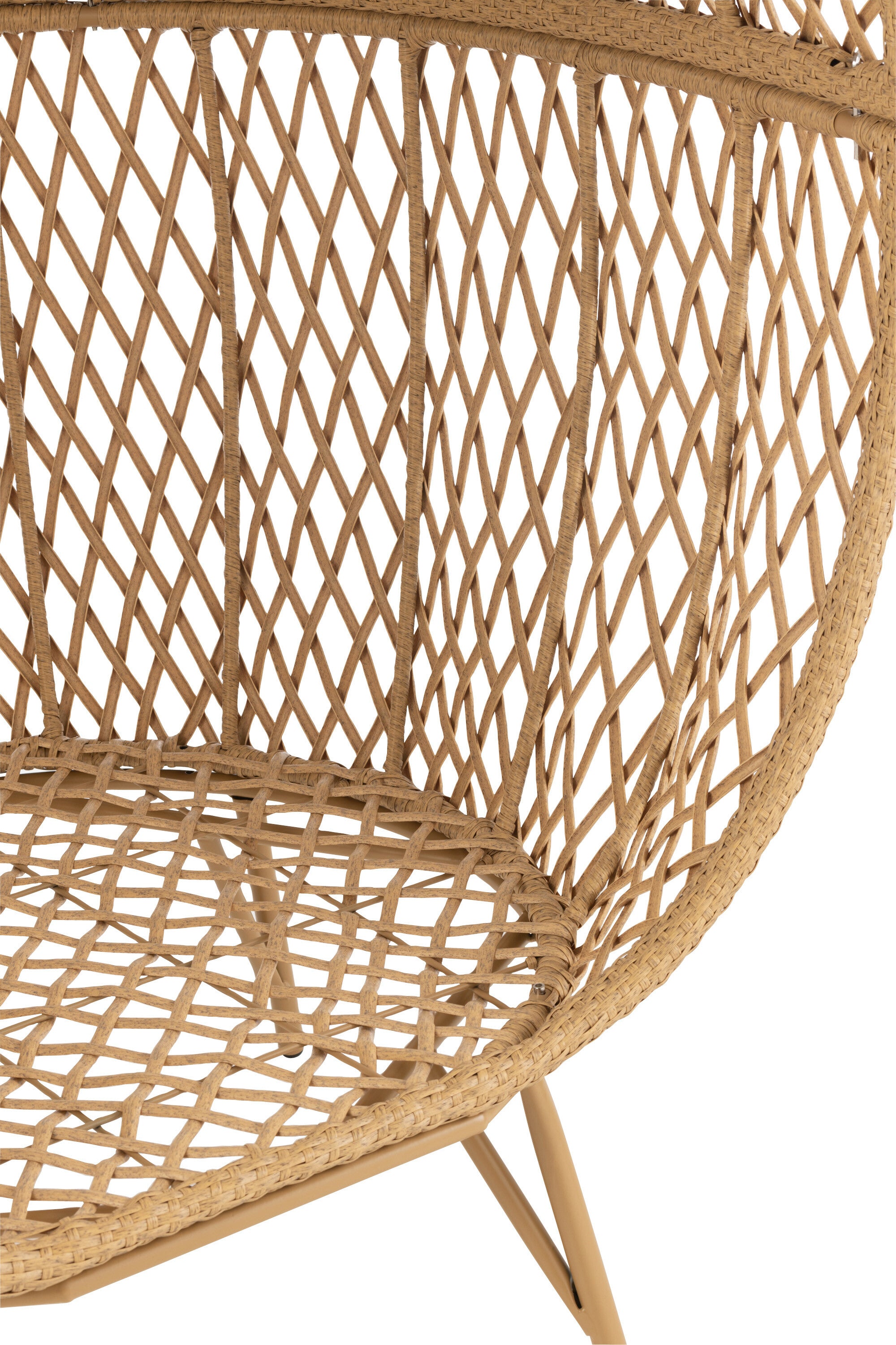 Eva Loungestuhl aus Metall und Rattan Entspannter Luxus für den Außenbereich