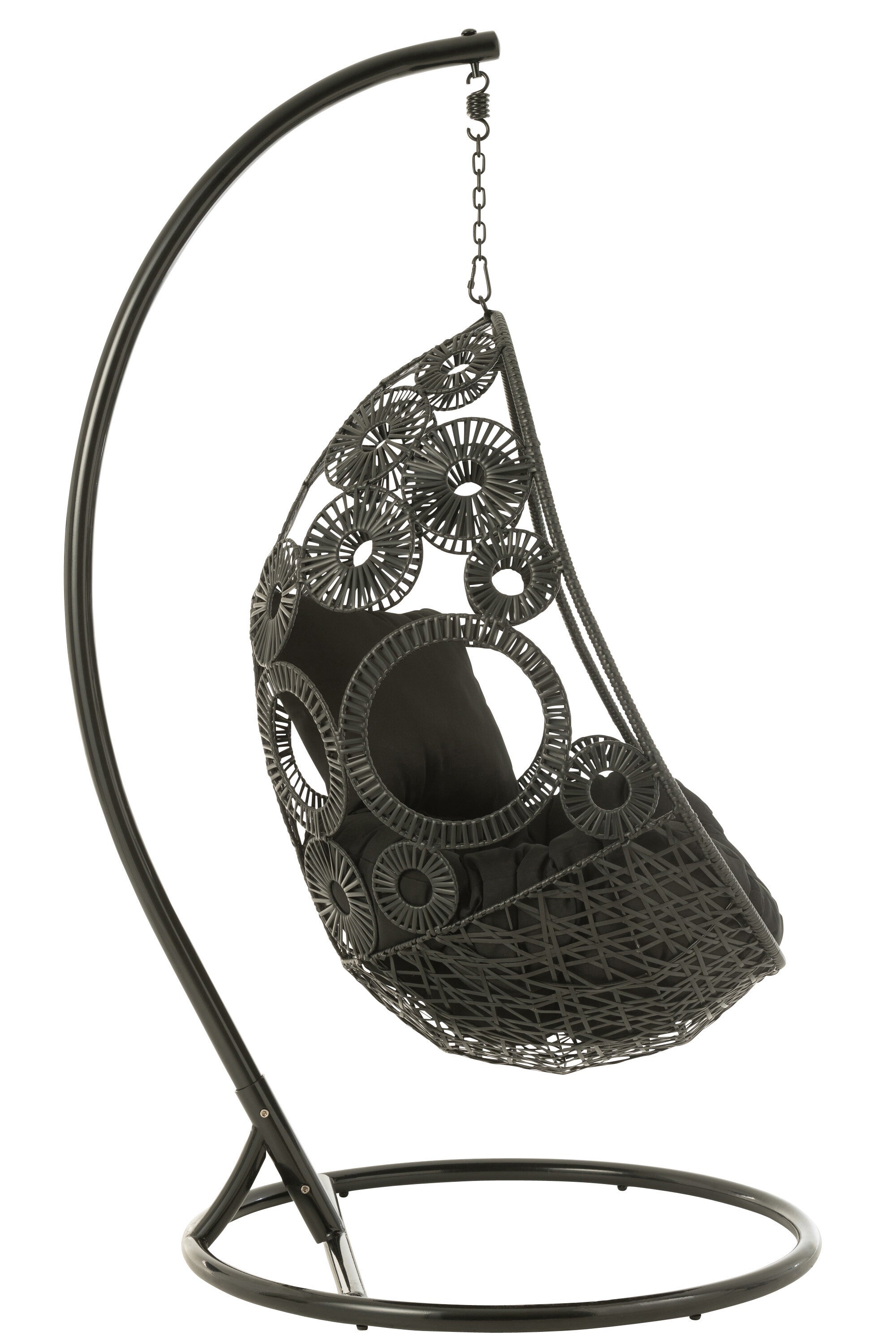 Hängestuhl 'Bula' aus Metall & Rattan Für Innen & Außen - Komfort und Eleganz