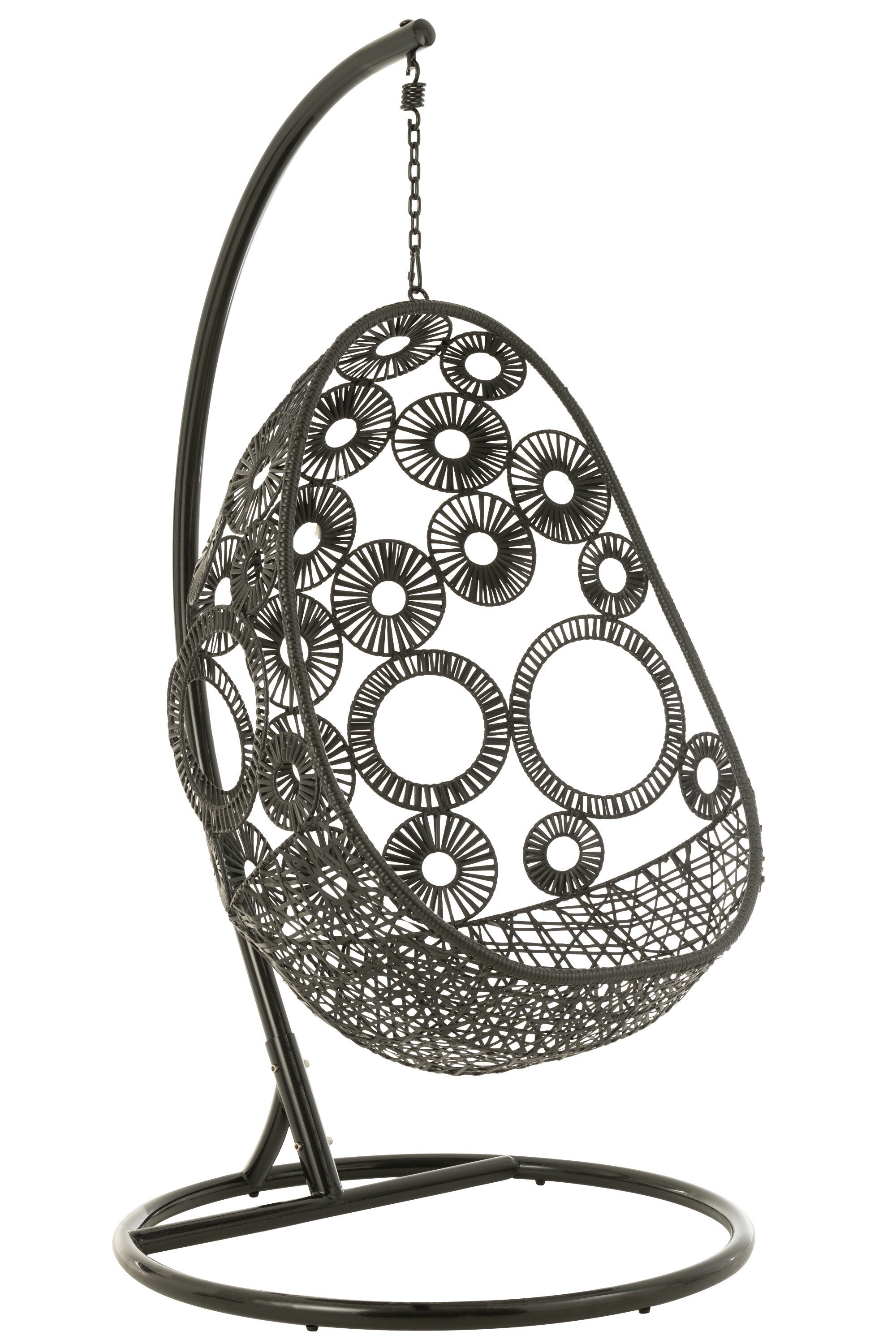 Hängestuhl 'Bula' aus Metall & Rattan Für Innen & Außen - Komfort und Eleganz