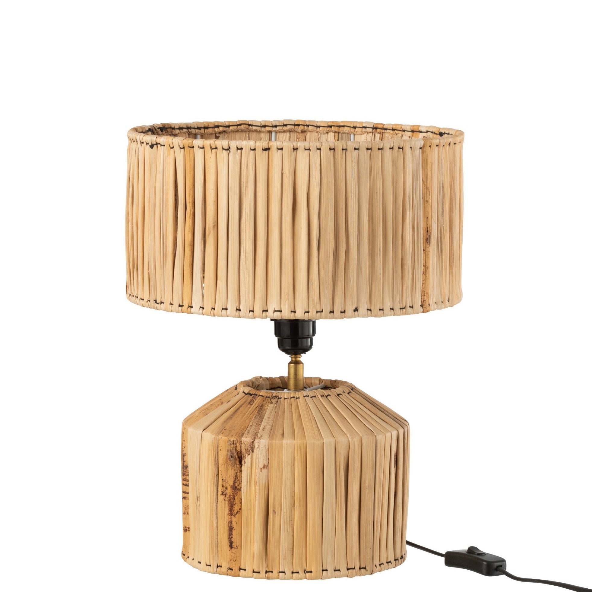 2er Set Tischlampen Hanna aus Bananenblättern – Natürliche Eleganz für Ihren Wohnbereich