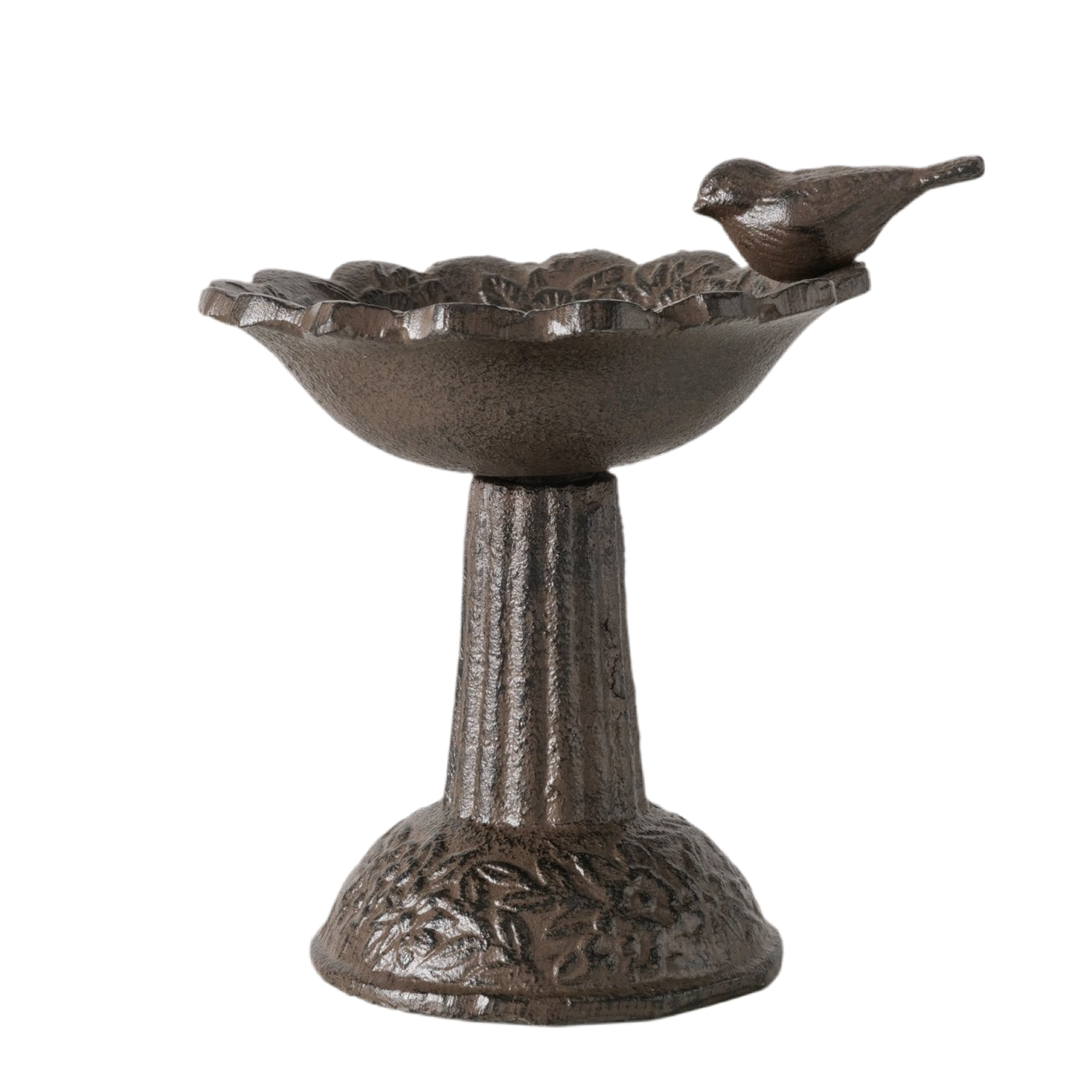 Vogeltränke Miranda aus Gusseisen braun