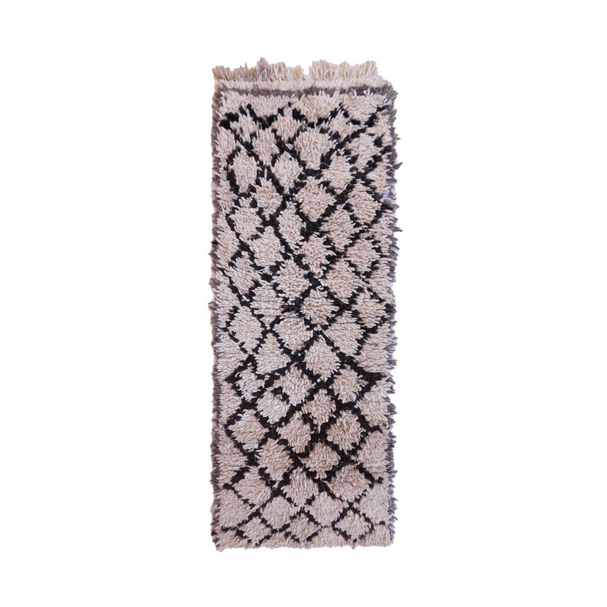 Marokkaner Berberkorridor Teppich reines Woll 73 x 188 cm