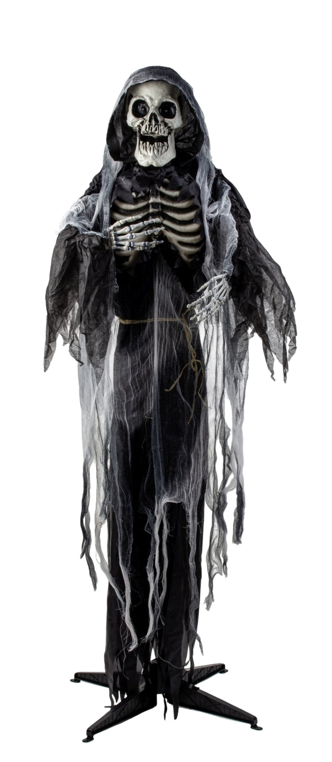 Grusel Figur Mortis mit Sound Bewegung und LED Augen 175cm