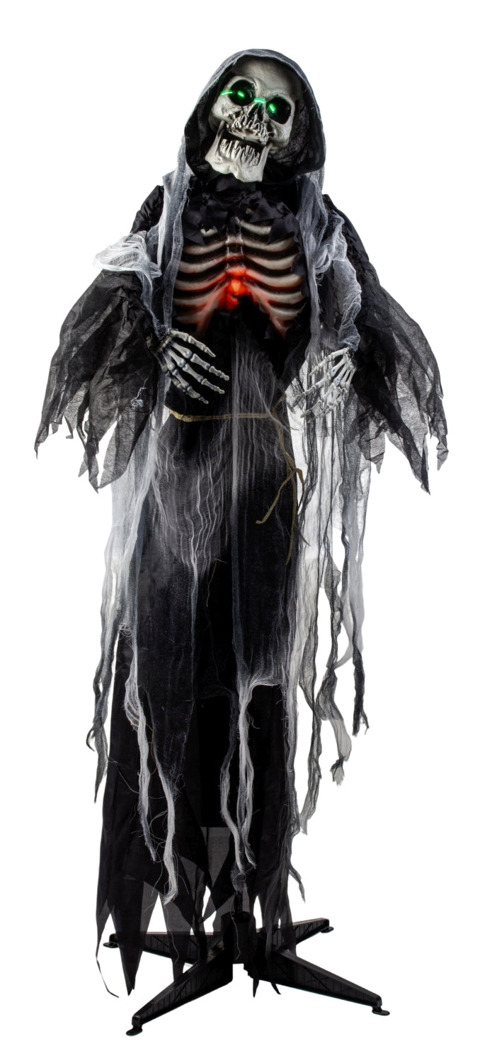 Grusel Figur Mortis mit Sound Bewegung und LED Augen 175cm