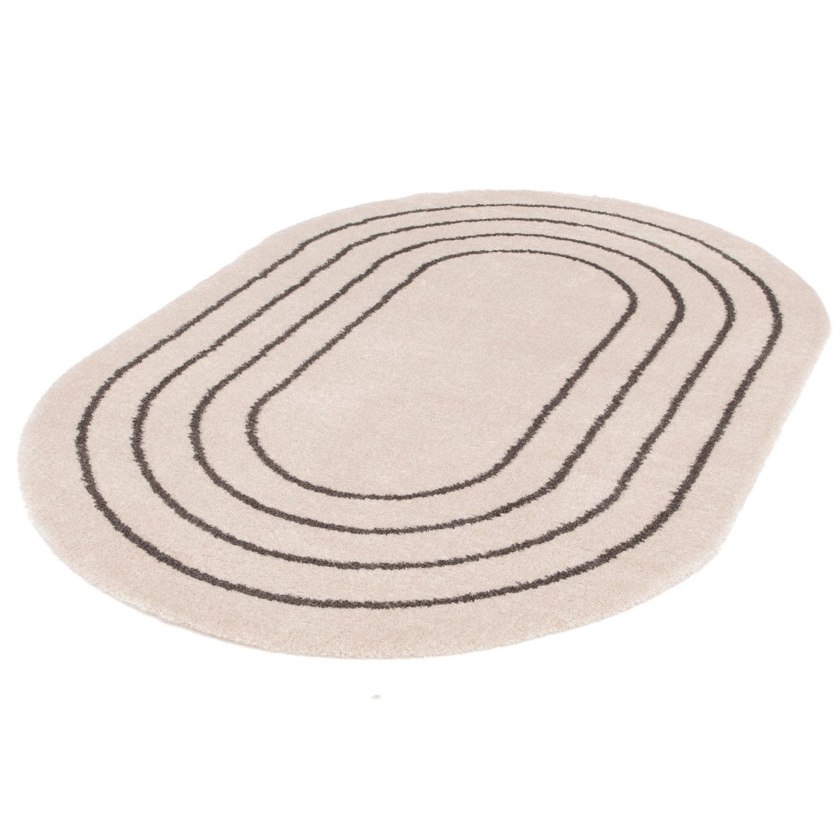 Recycelter Polyester -Ovalteppich Calypso