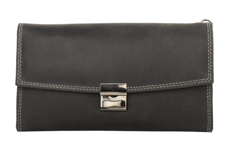 Kellnerbörse BlackHunter mit Halfter und Kette Leder Schwarz