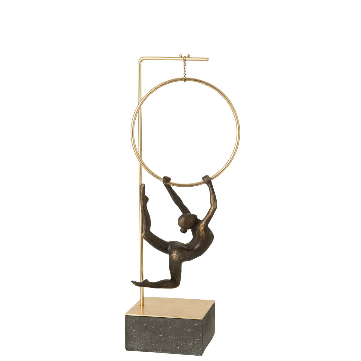 J-Line Gymnast Hoop Alpha Harz schwarz/goldfarben