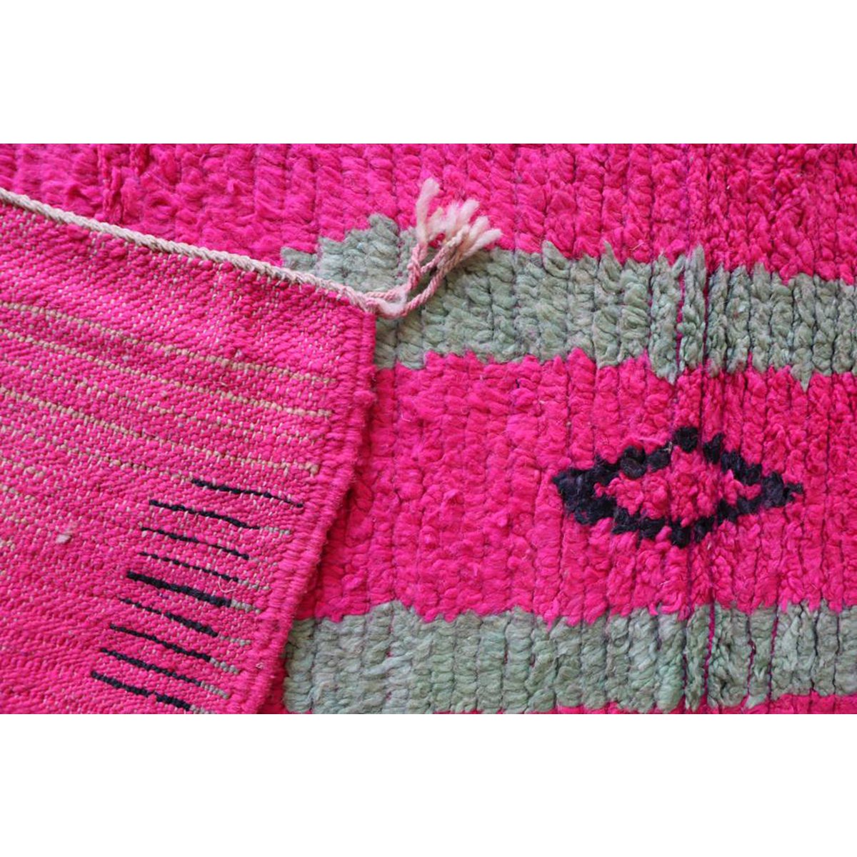 Marokkaner Berberkorridor Teppich reines Woll 71 x 355 cm